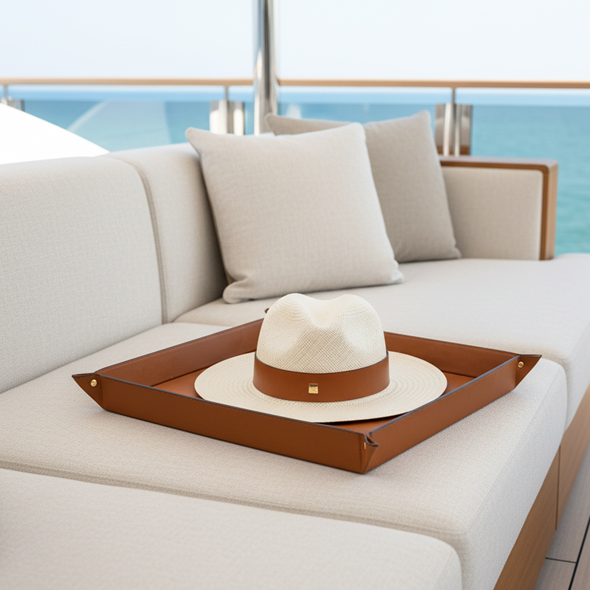 BY THE WATER ｜PANAMA HAT & TRAY